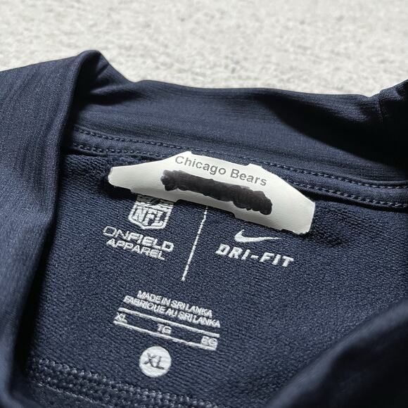 Chicago Bears Shirt Mens XL Nike Long Sleeve Team Issued Training On Field - Picture 3 of 13